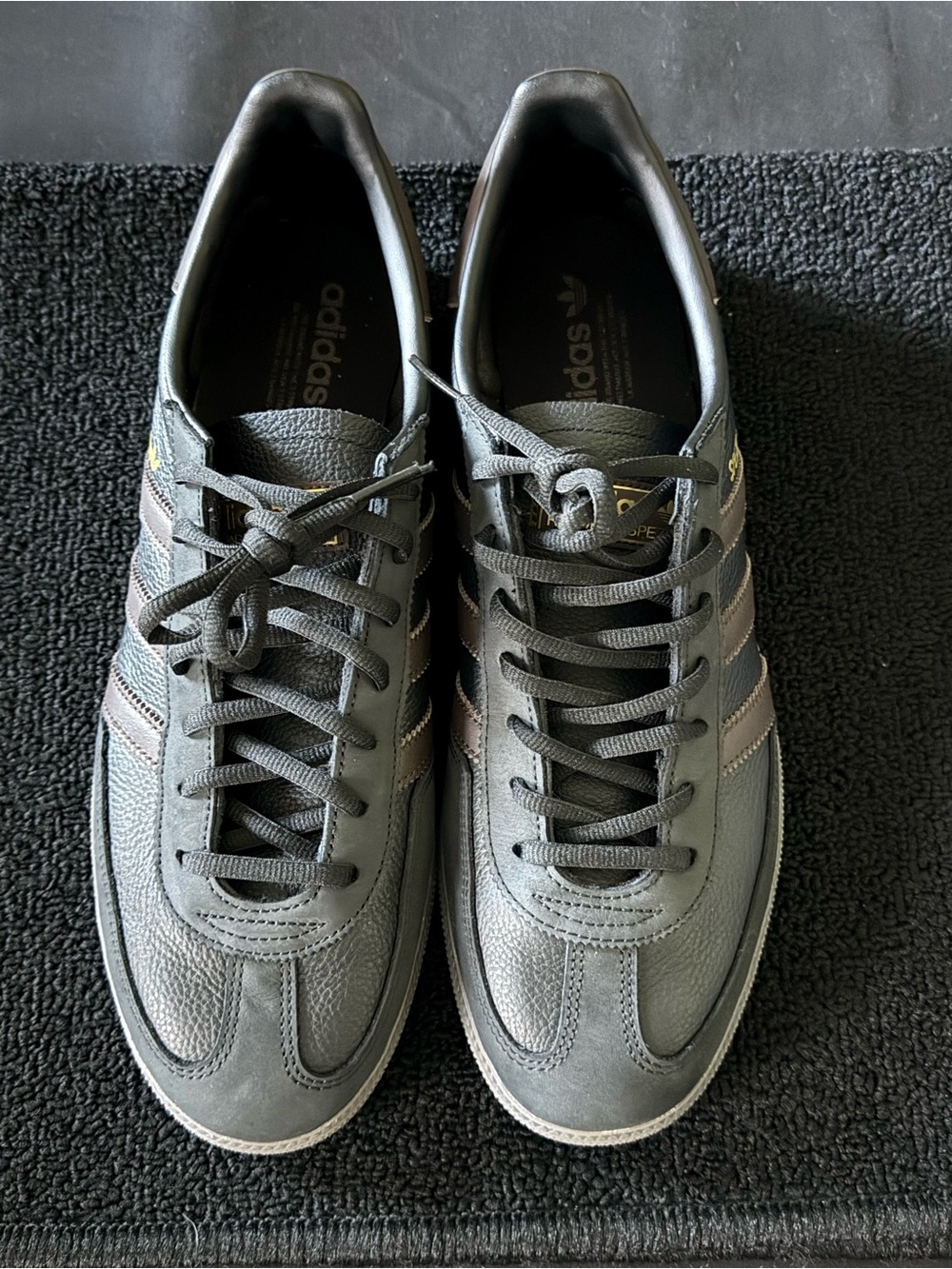 Men's Size 12 - Adidas Handball Spezial Black Dark Brown Gum